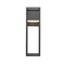 Z-Lite Barwick 1 Light Outdoor Wall Sconce, Black & Etched 585B-BK-LED - alternate 5